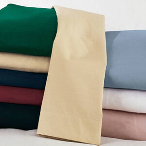 Solid Color Poly/Cotton and 100% Cotton Sheet Sets